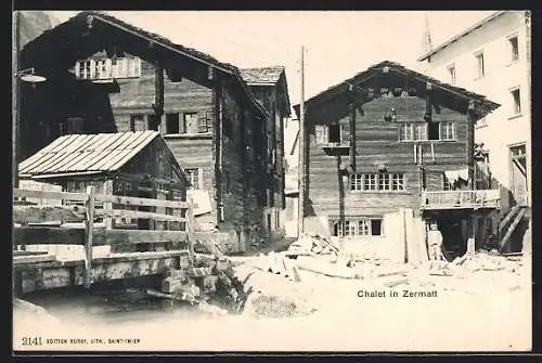 AK Zermatt, Partie im Chalet