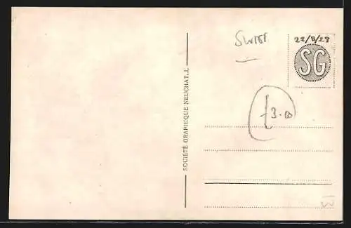 AK Motiers, Ortspartie am Wasser