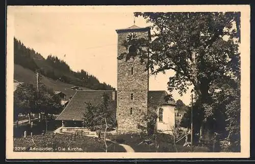 AK Adelboden, Kirche im Sonnenschein