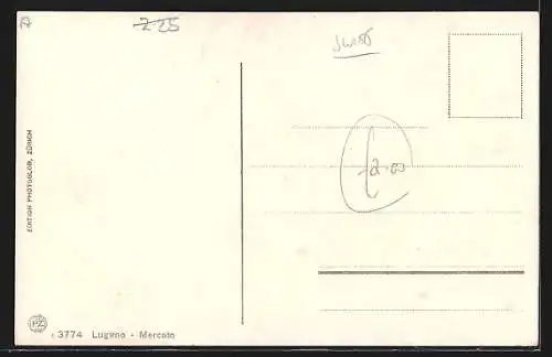 AK Locarno, Mercato, auf dem Markt