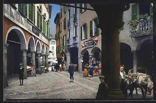 AK Lugano, Via Pessina, Strassenpartie