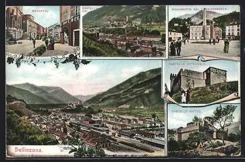 AK Bellinzona, Mercato, Castello Uri, Castello Svitto