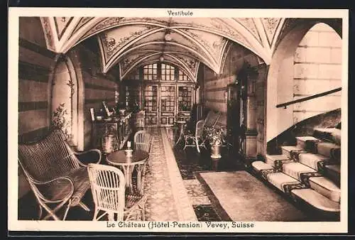 AK Vevey, Hotel-Pension Le Chàteau, Vestibule