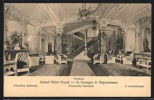 AK Interlaken, Grand Hotel Royal St. Georges & Dependance, Vestibule, Promenade Principale
