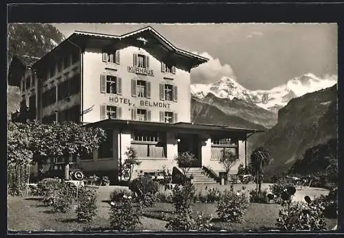 AK Wilderswil /Interlaken, Hotel Kurhaus Belmont, Mönch u. Jungfrau