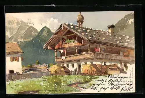 Künstler-AK P.Schmohl: Pertisau, altes Fischerhaus