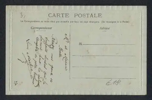 Oblaten-AK Blumengebinde mit Schleife