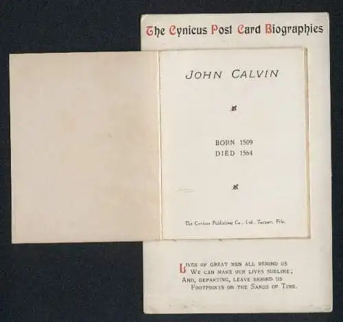 AK The Cynicus Post Card Biographies: John Calvin