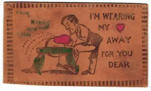 Leder-AK I`m wearing my heart away for you dear