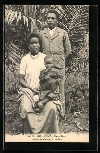 AK Bas Congo, Famille de Mulatres à Landana