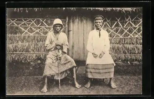 AK Zwei indigene Häuptlinge, die der Mission gewogen sind