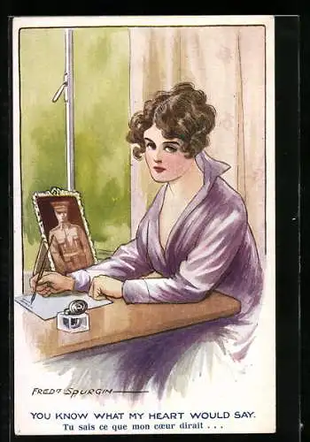 Künstler-AK Fred Spurgin: You know what my heart would say