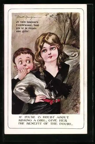 Künstler-AK Fred Spurgin: The Benefit Of The Doubt