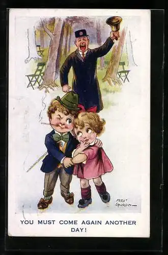 Künstler-AK Fred Spurgin: You Must Come Again Another Day!