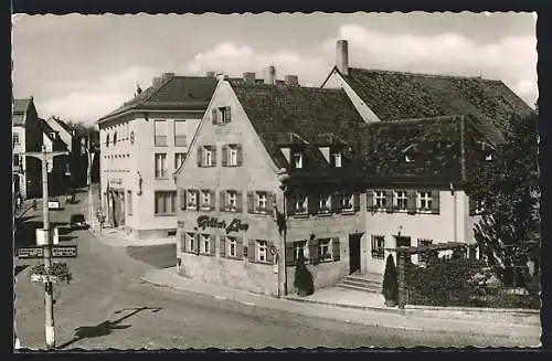 AK Zirndorf, Gasthaus goldener Löwe, Marktplatz 5