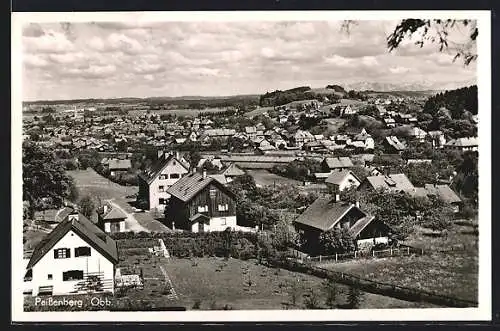 AK Peissenberg /Obb., Blick über die Dächer