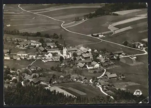 AK Ruhstorf / Rott, Gesamtansicht vom Flugzeug aus