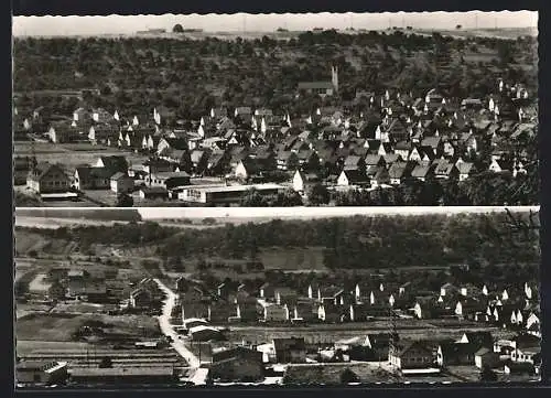 AK Deizisau /Kr. Esslingen, Ortsansichten aus der Vogelschau