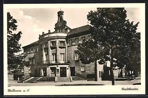 AK Heilbronn a. N., Partie am Stadttheater