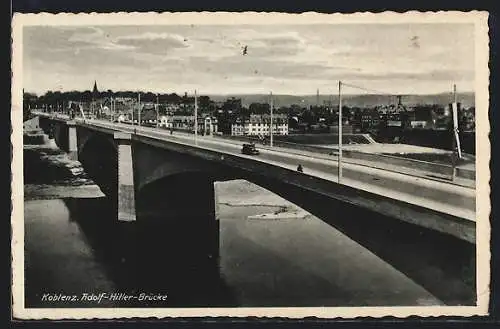 AK Koblenz, Ansicht der Brücke