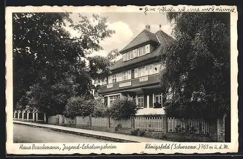 AK Königsfeld /Schwarzw., Jugend-Erholungsheim Haus Brankmann
