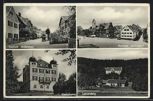 AK Fischach /Schwaben, Lehnersberg, Strassenpartie, Elmischwang