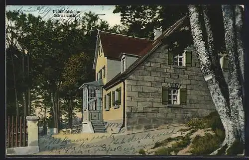 AK Reinholdshöhe /Schwarzachtal, Gasthaus mit Bäumen