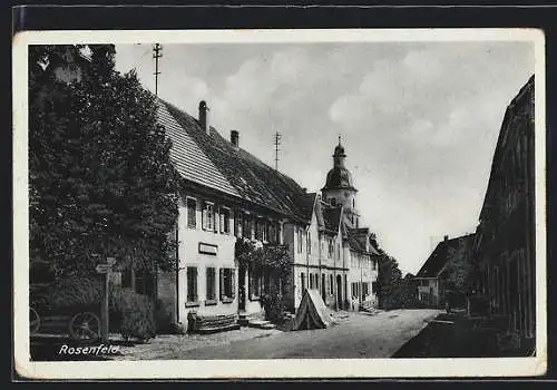 AK Rosenfeld / Württ., Ortspartie mit Kirche