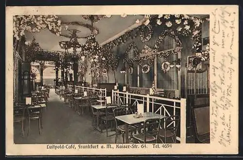 AK Frankfurt a. M., Luitpold-Café, Kaiser-Strasse 64