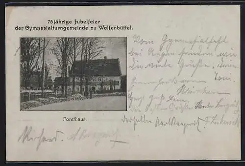 AK Wolfenbüttel, 75jährige Jubelfeier der Gymnasialturngemeinde, Forsthaus