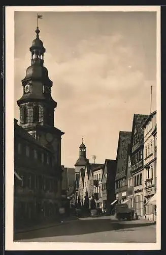 AK Kulmbach / Ofr., Blick in die Spitalgasse