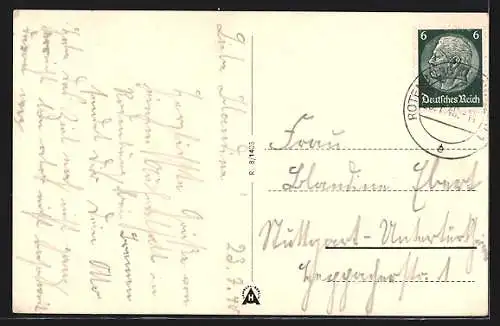 AK Rotenburg / Hann., Forsthaus an der Ahe, Jugendherberge an der Bergstrasse, Mühlenbrücken