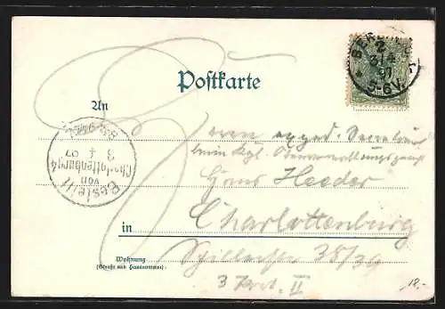 Lithographie Berlin, Blick in den Berliner-Rathskeller