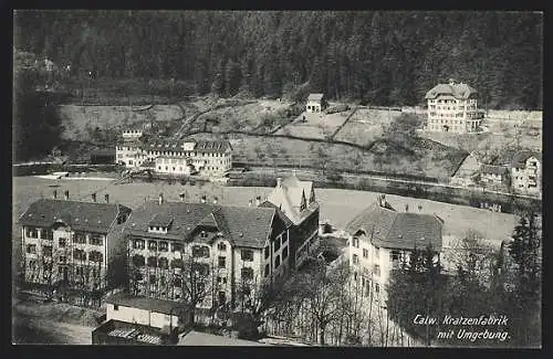 AK Calw, Kratzenfabrik und die Umgebung