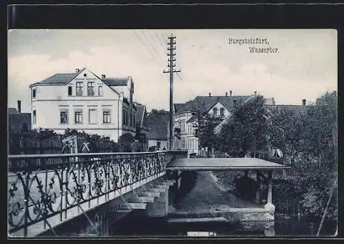 AK Burgsteinfurt, Partie am Wassertor