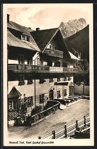 AK Hinterriss /Tirol, Hotel-Gasthof Griessenböck