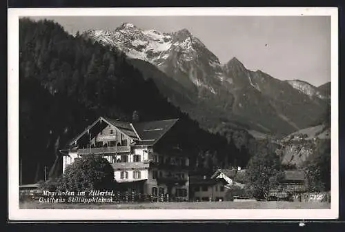 AK Mayrhofen /Zillertal, Gasthaus Stilluppklamm