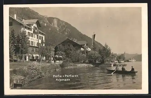 AK Pertisau /Achensee, Hotel Post am See, Ruderboot