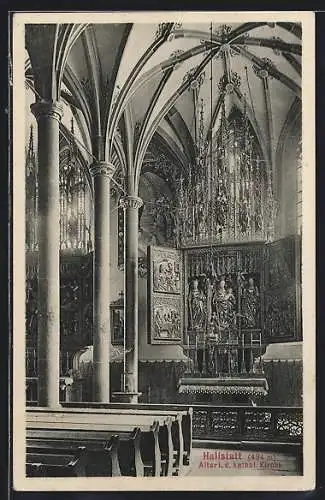 AK Hallstatt, Altar i. d. kathol. Kirche