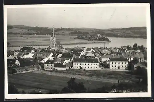 AK Ybbs a. d. Donau, Blick über die Dächer