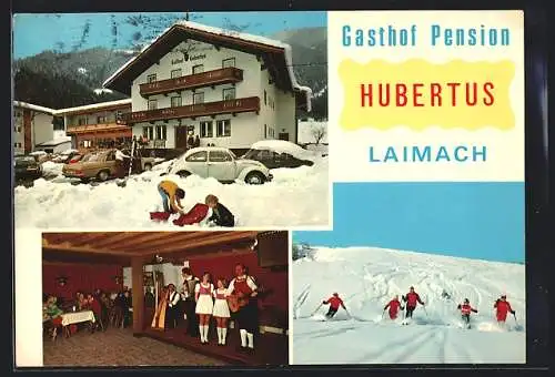 AK Hippach, Laimach, Gasthof Pension Hubertus, Bes. Georg Troppmair