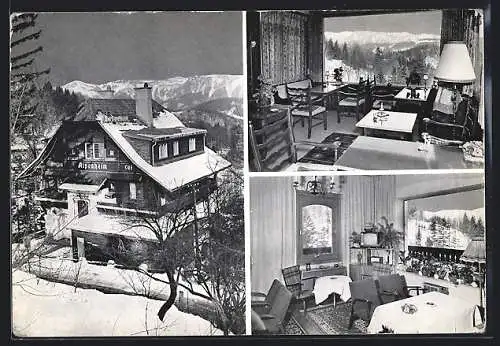 AK Semmering, Pension Alpenheim im Schnee
