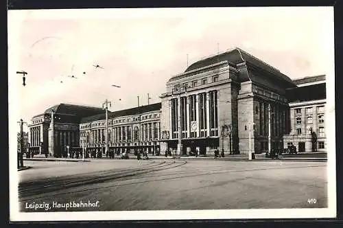 AK Leipzig, Blick auf den Hauptbahnhof
