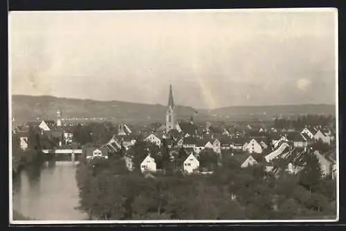 AK Rottenburg /Neckar, Teilansicht mit Kirche