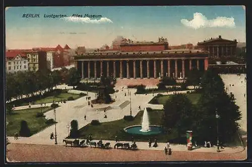 AK Berlin, Blick auf das Alte Museum, Lustgarten