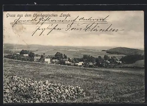 AK Gummeroth, Ortsansicht aus der Ferne