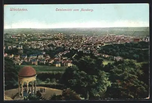 AK Wiesbaden, Totalansicht vom Neroberg