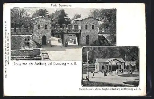 AK Saalburg / Kastell, Römerkastell, Porta Decumana