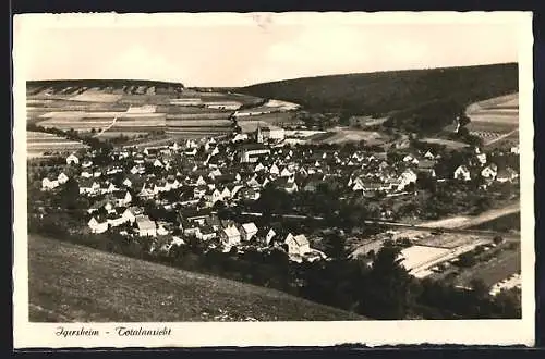 AK Igersheim, Totalansicht aus der Vogelschau