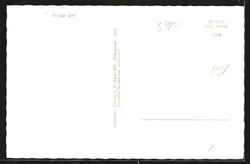 AK Ahrweiler /Ahr, Heinens Weinlese mit Ortsansicht